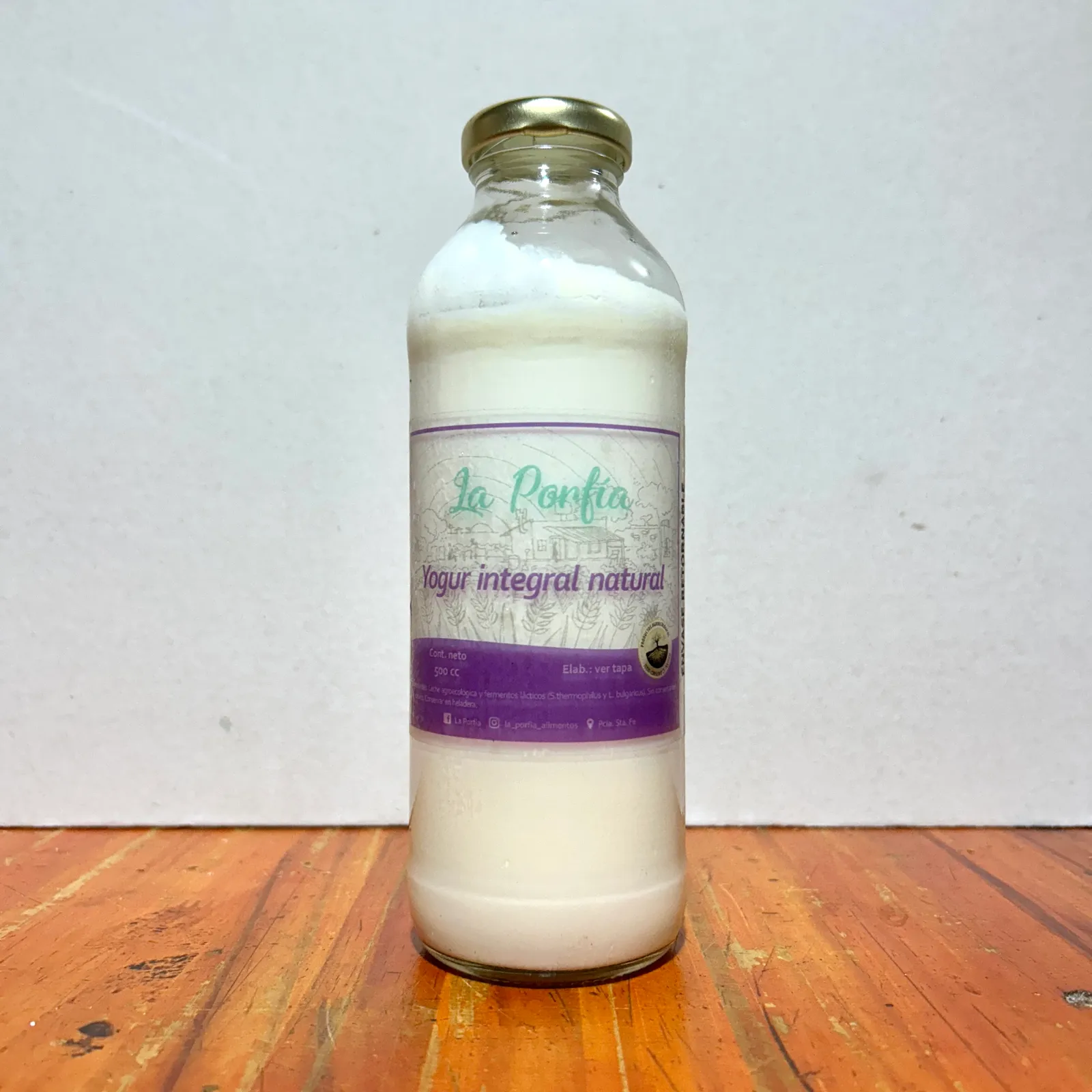 Yogurt integral natural LA PORFÍA 500ml