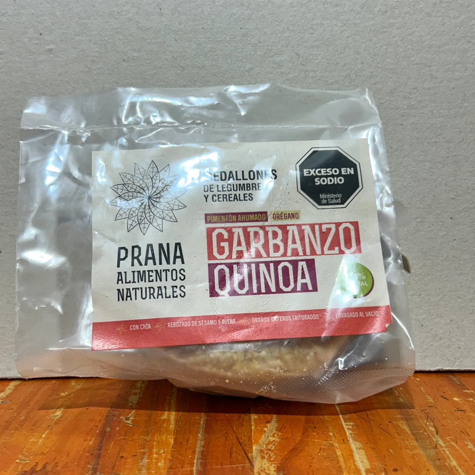 Medallones PRANA Garbanzo y quinoa - 4 Unidades
