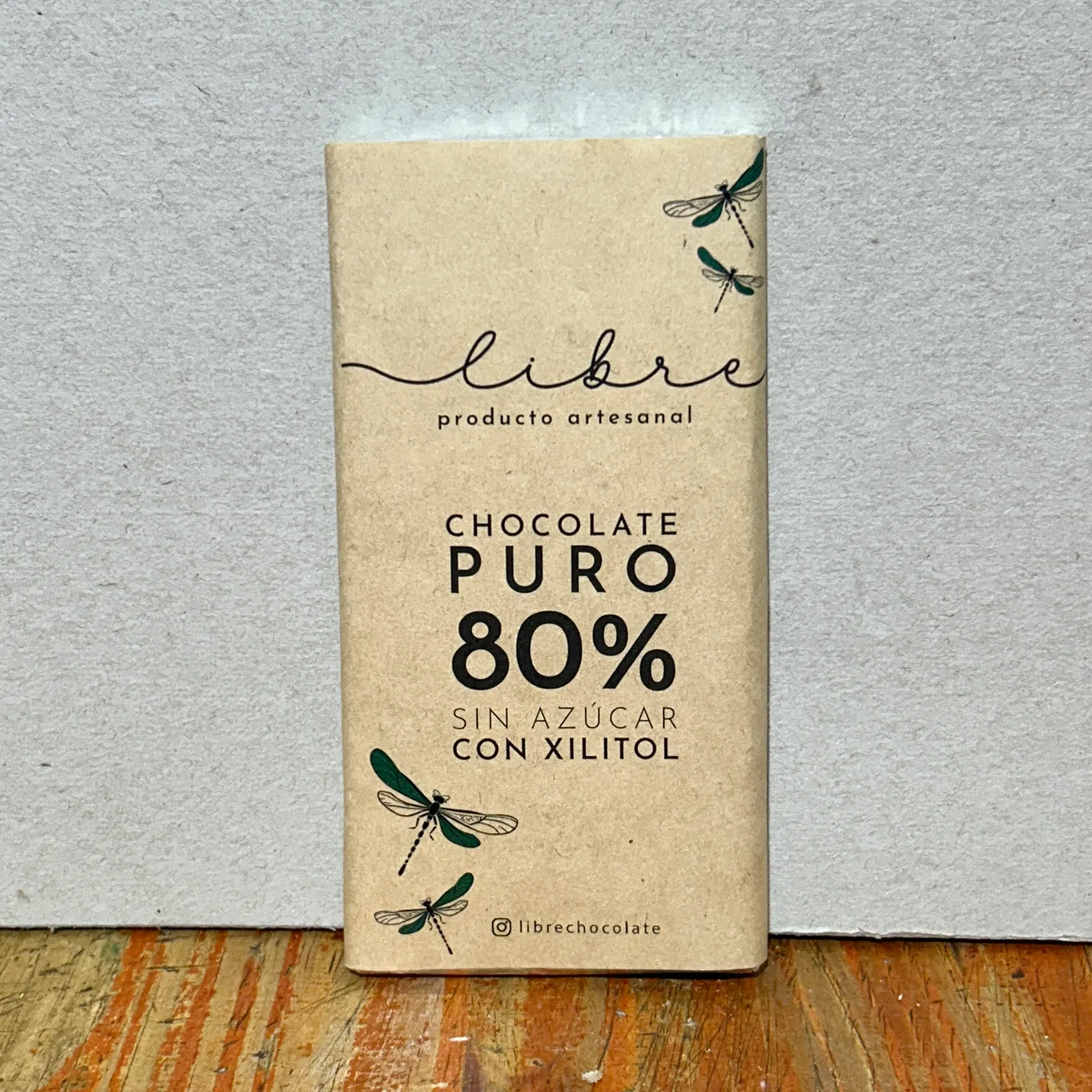 Chocolate LIBRE 80% Puro con Xilitol 80g