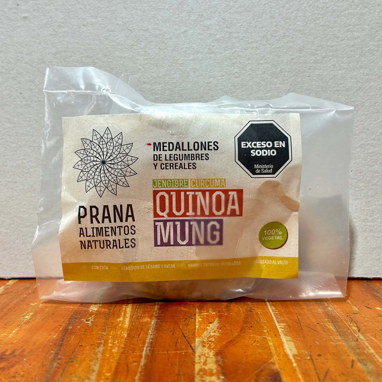 Medallones PRANA Quinoa y mung - 4 Unidades