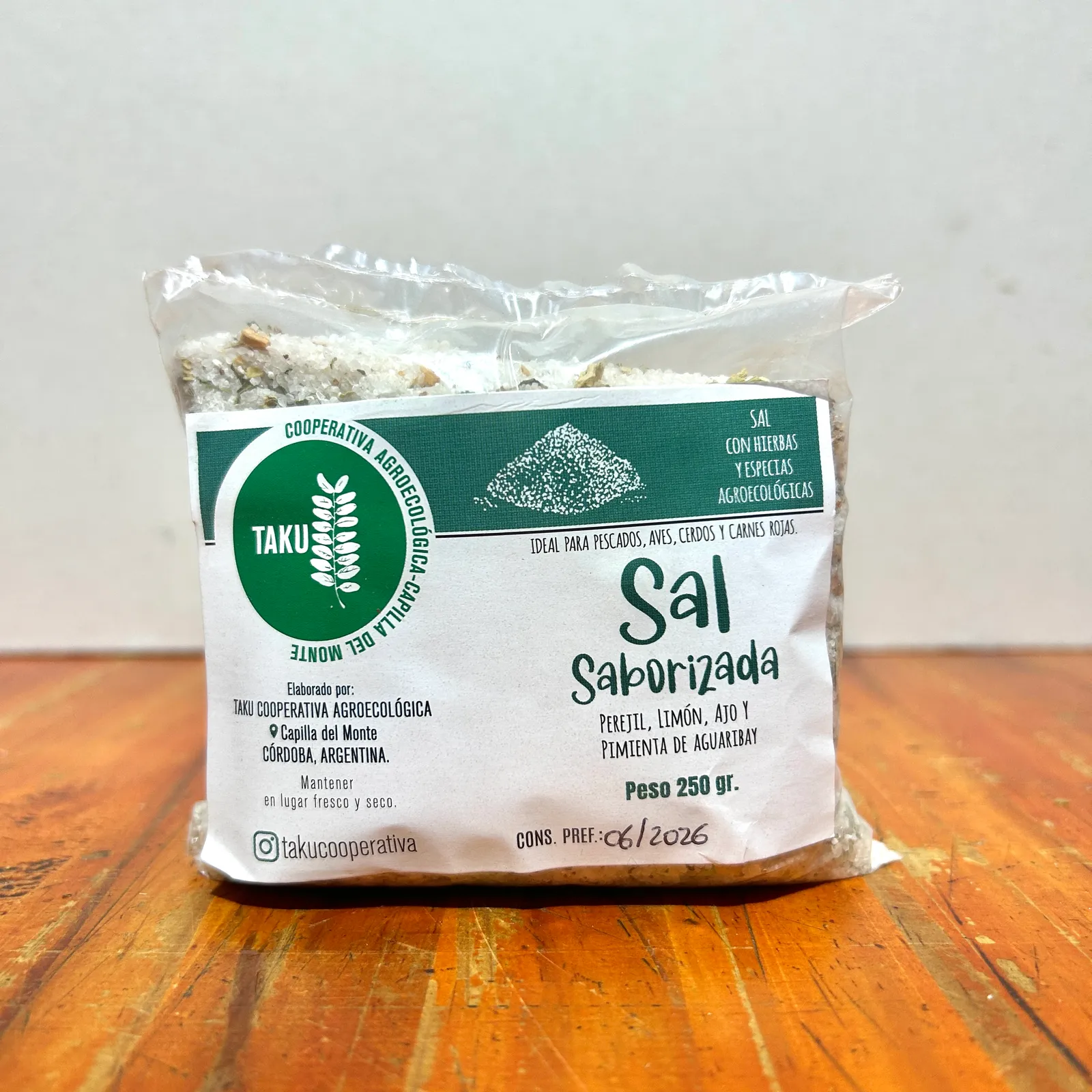 Sal de Roca TAKU saborizada Verde 250g