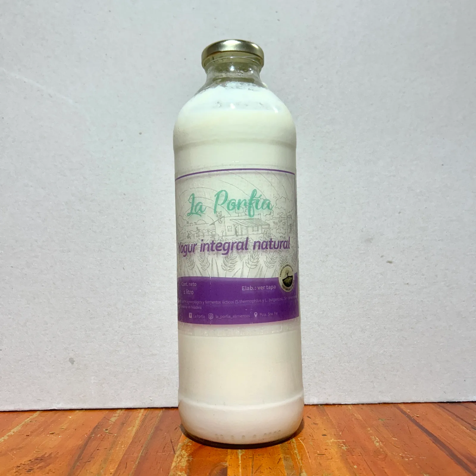 Yogurt integral natural LA PORFÍA 1L