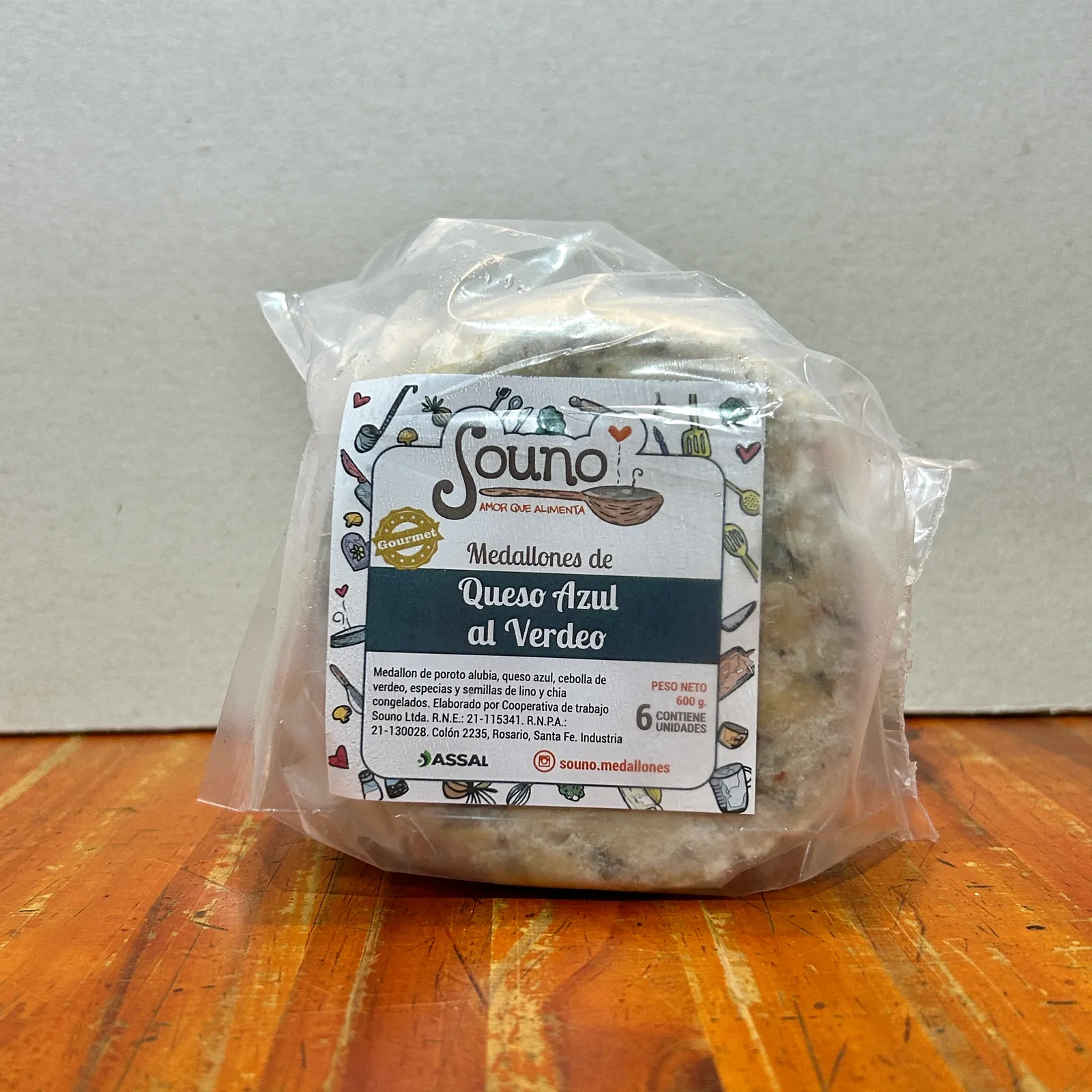 Medallones SOUNO Gourmet Queso azul al verdeo - 6 Unidades