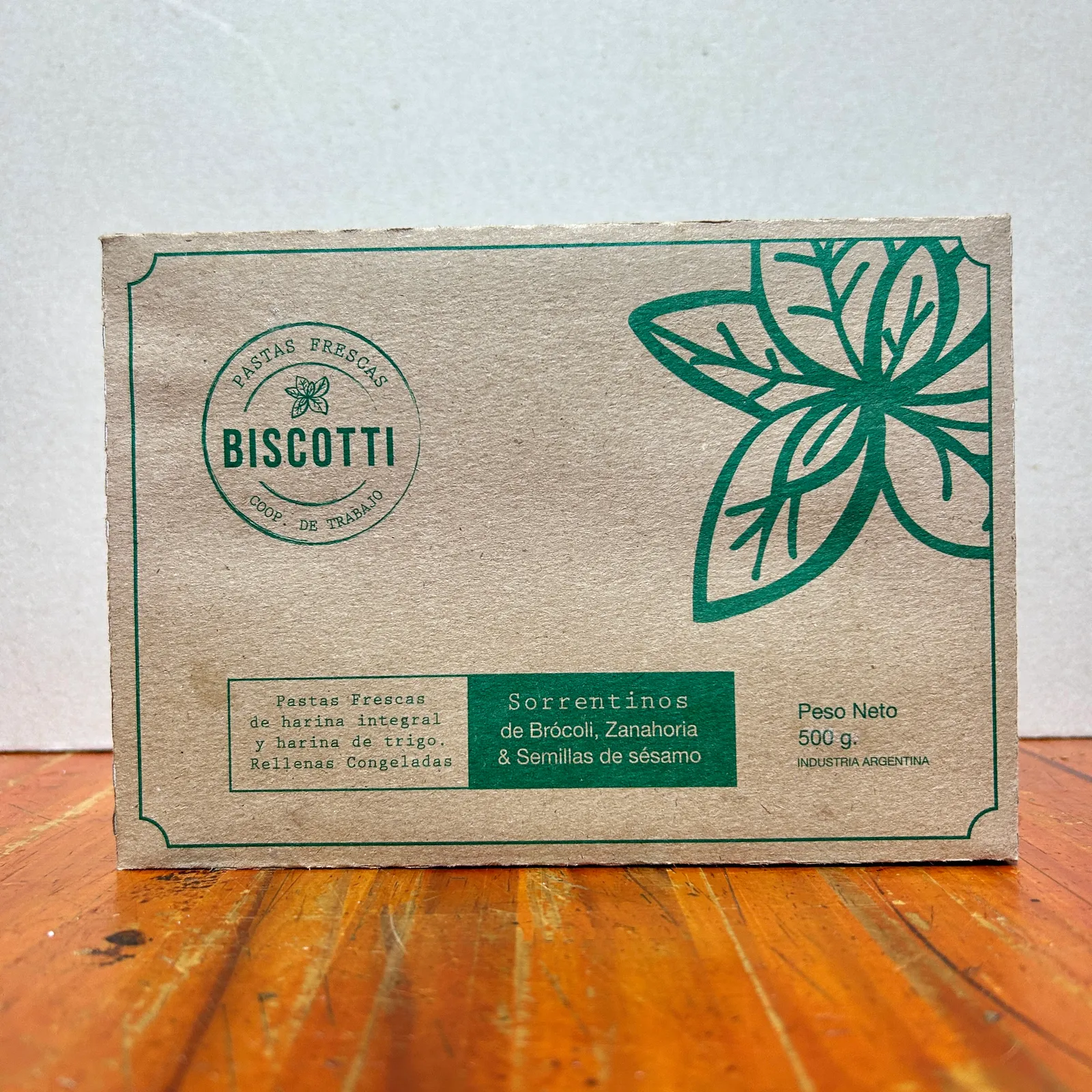 Sorrentinos de Brócoli, zanahoria y semillas de sésamo BISCOTTI