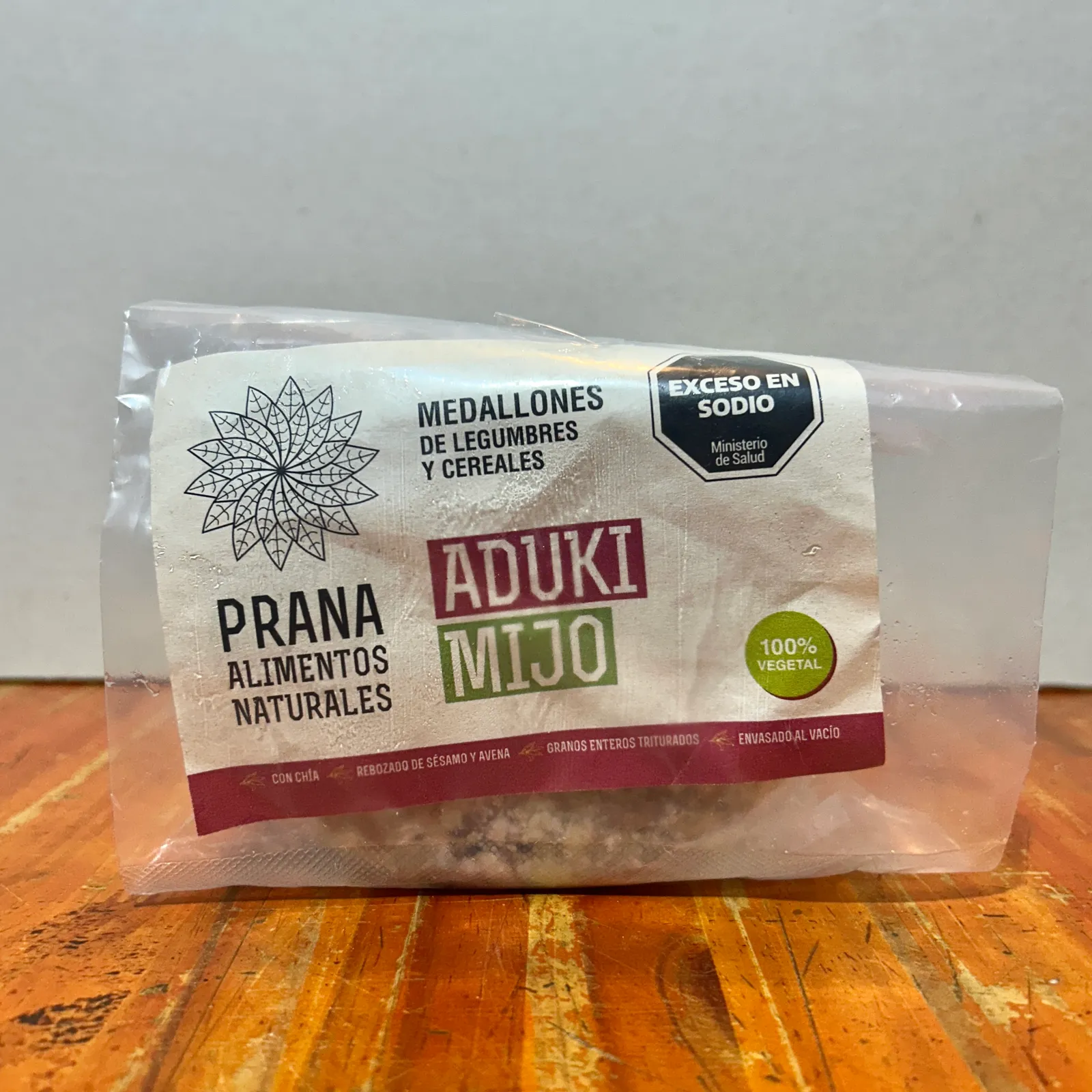 Medallones PRANA Aduki y mijo - 4 Unidades