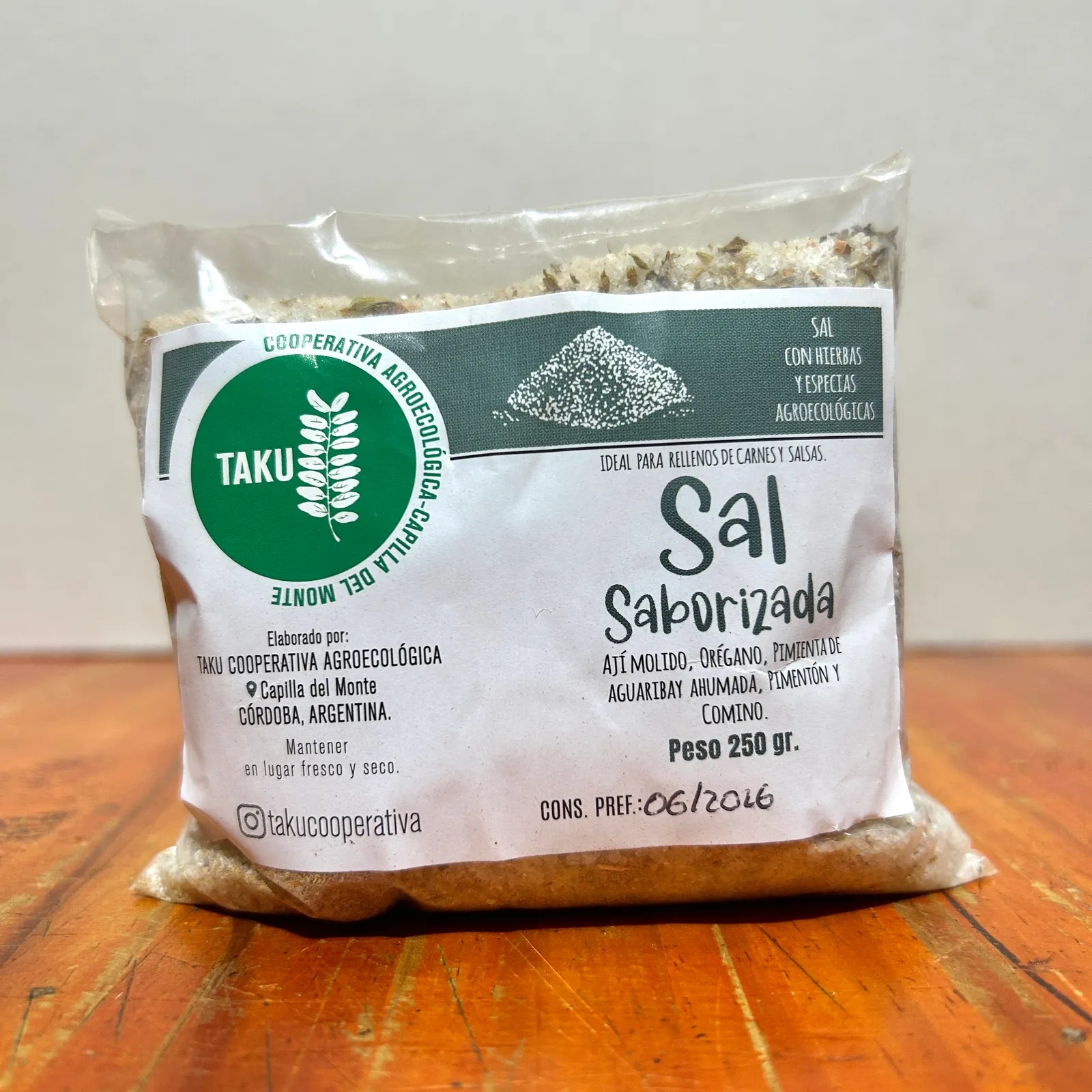 Sal de Roca TAKU saborizada Azul 250g