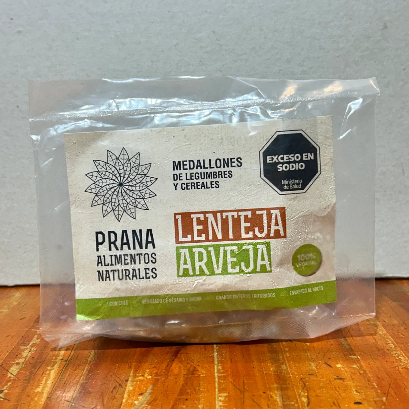 Medallones PRANA Lenteja y arveja- 4 Unidades