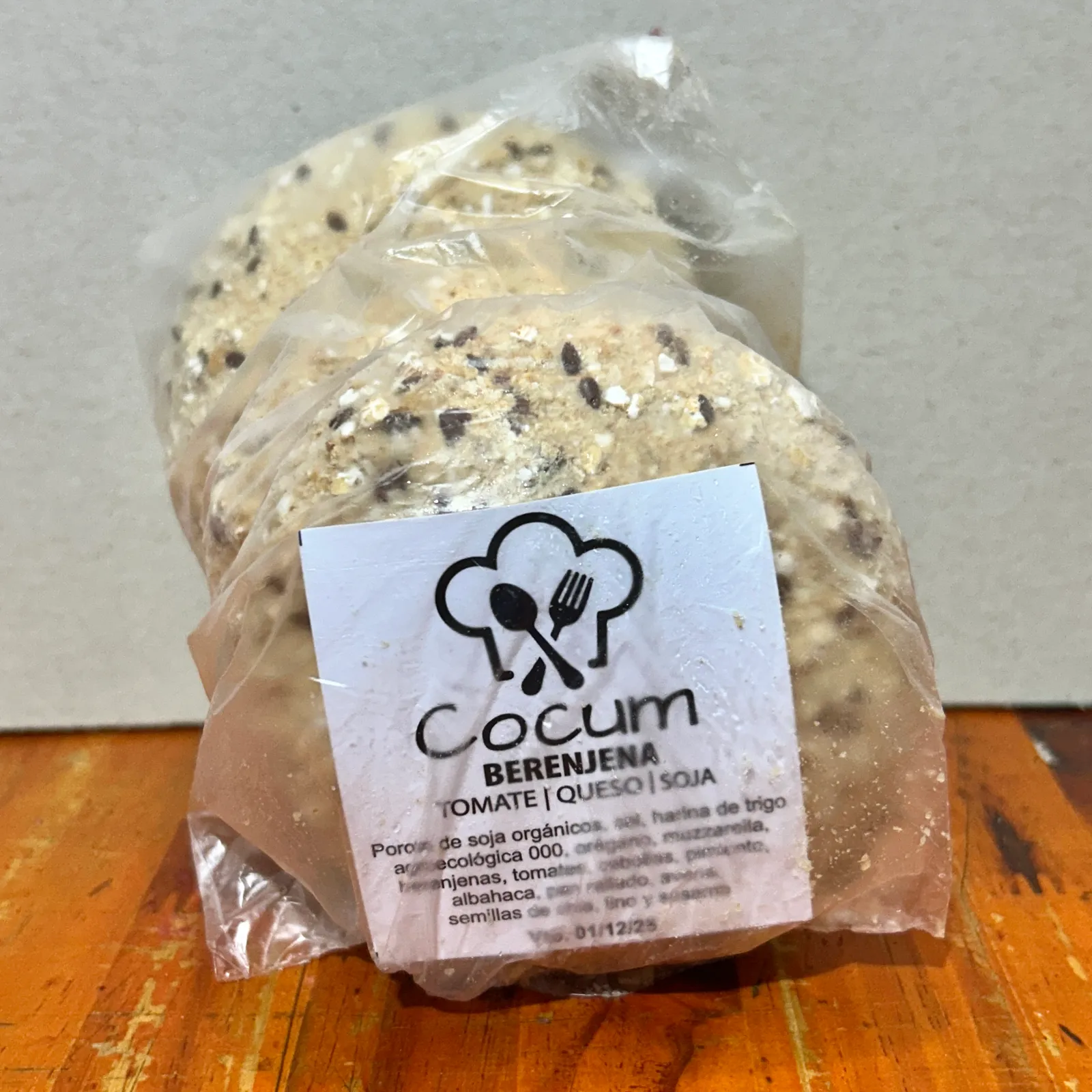 Medallones COCUM Rellenas Berenjena y Queso - 4 Unidades